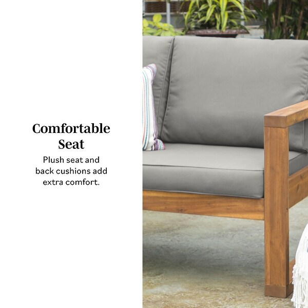 Middlebrook Hudson Acacia Frame Love Seat