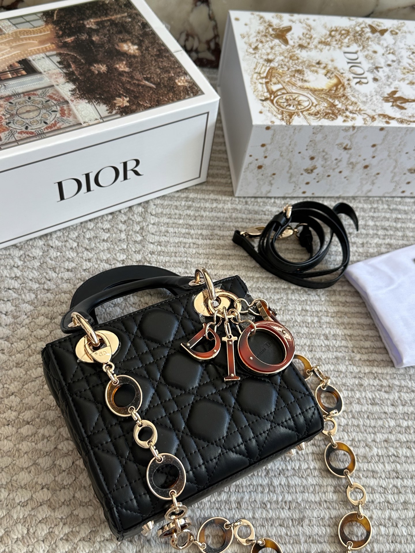 Dior Lady new tortoiseshell chain bag - cnluxepick