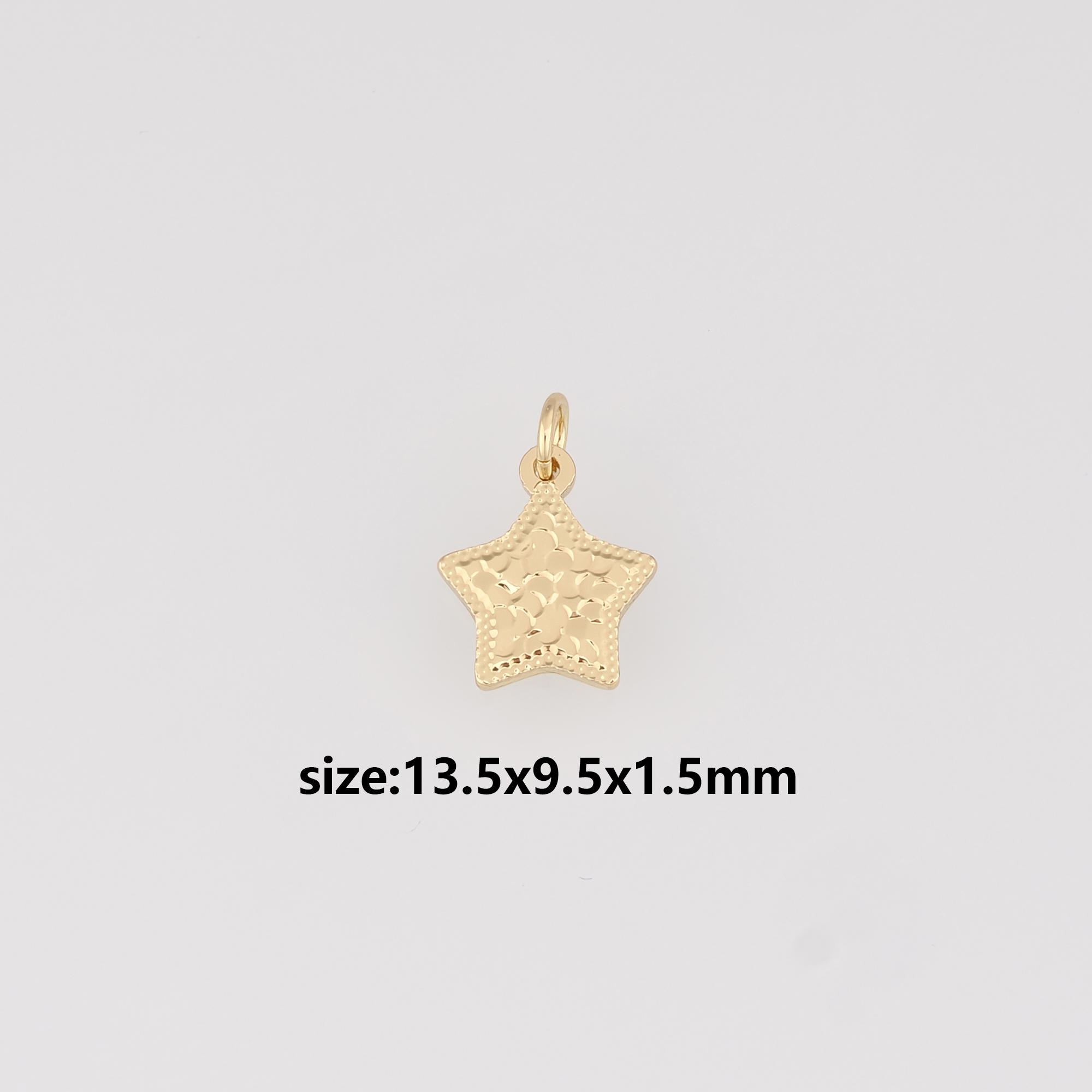 18K Gold Filled Star Connector,Celestial Charm,Star Necklace Bracelet for DIY Jewelry Making Supply