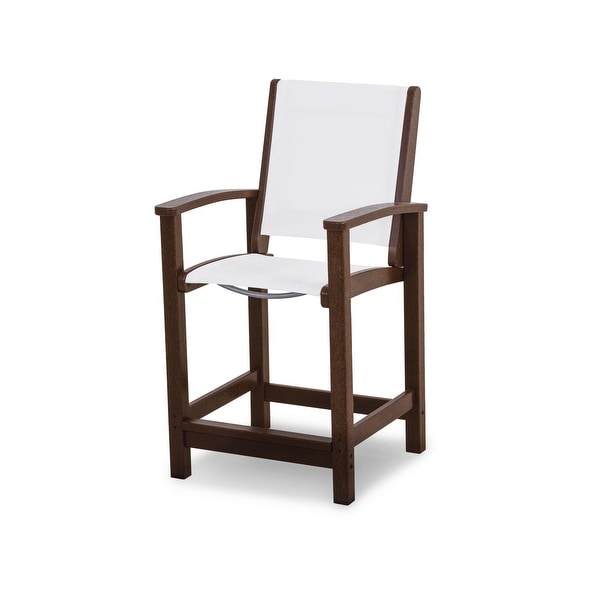 POLYWOOD Coastal Counter Chair