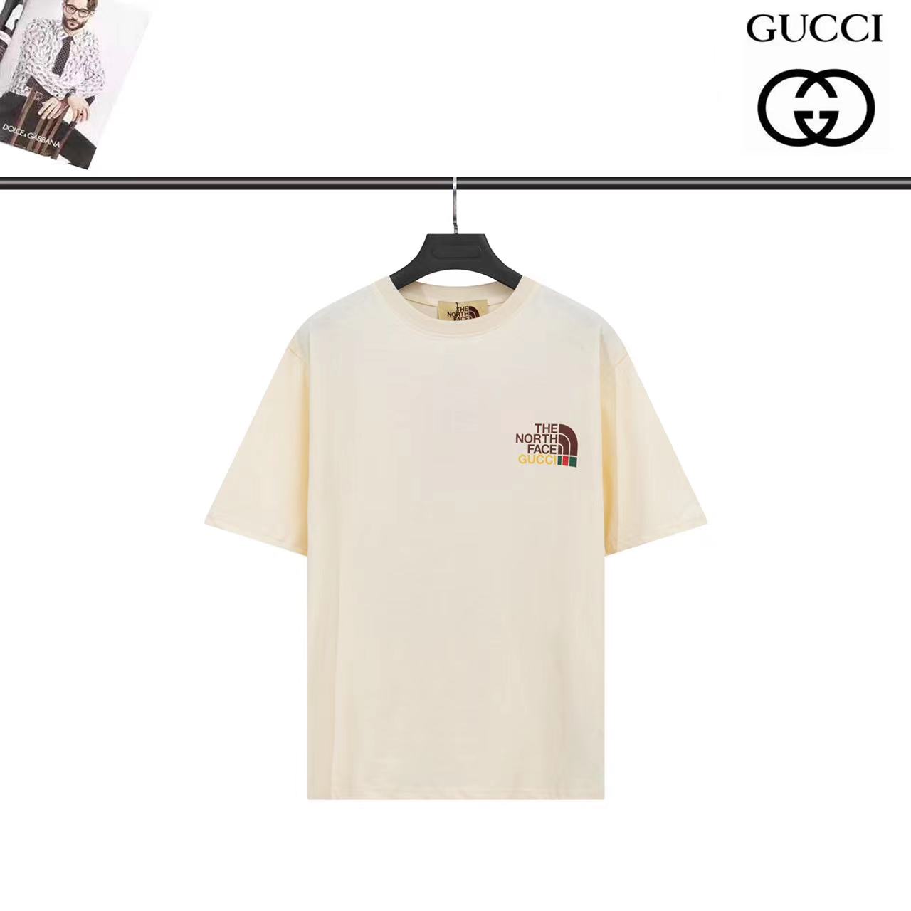 定番半袖 The North Face x Gucci ザノースフェイス tシャツ コピー 夏の人気・ユニセックス