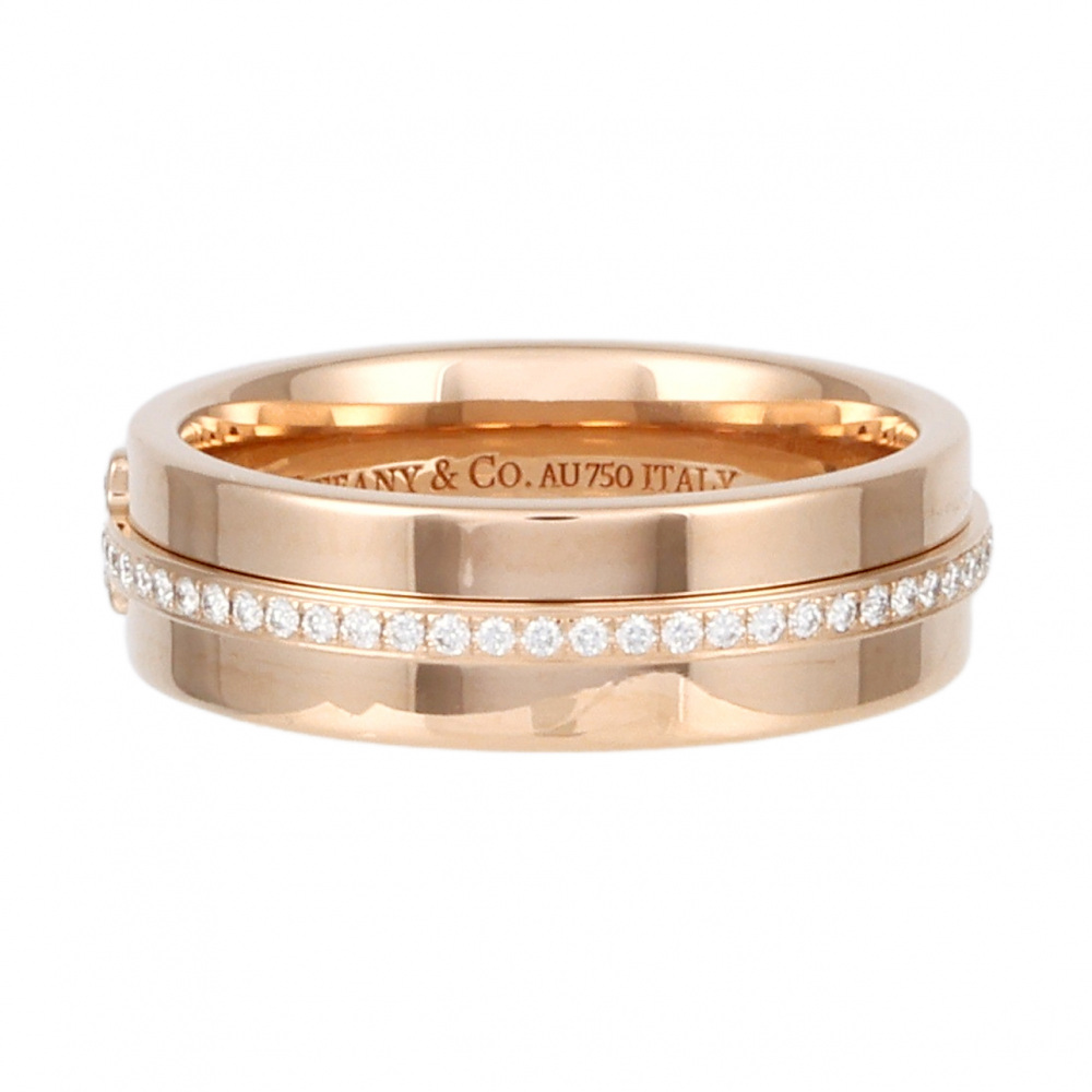 Tiffany & Co. Tiffany T Narrow Ring 18K Rose Gold Diamond 60151402
