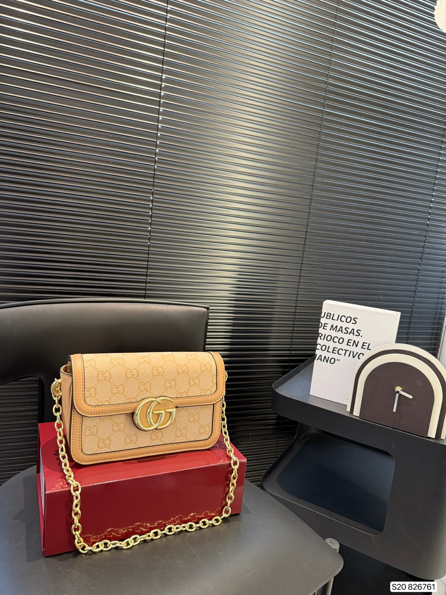 Gucci double G chain flap small square women's bag - cnluxepick