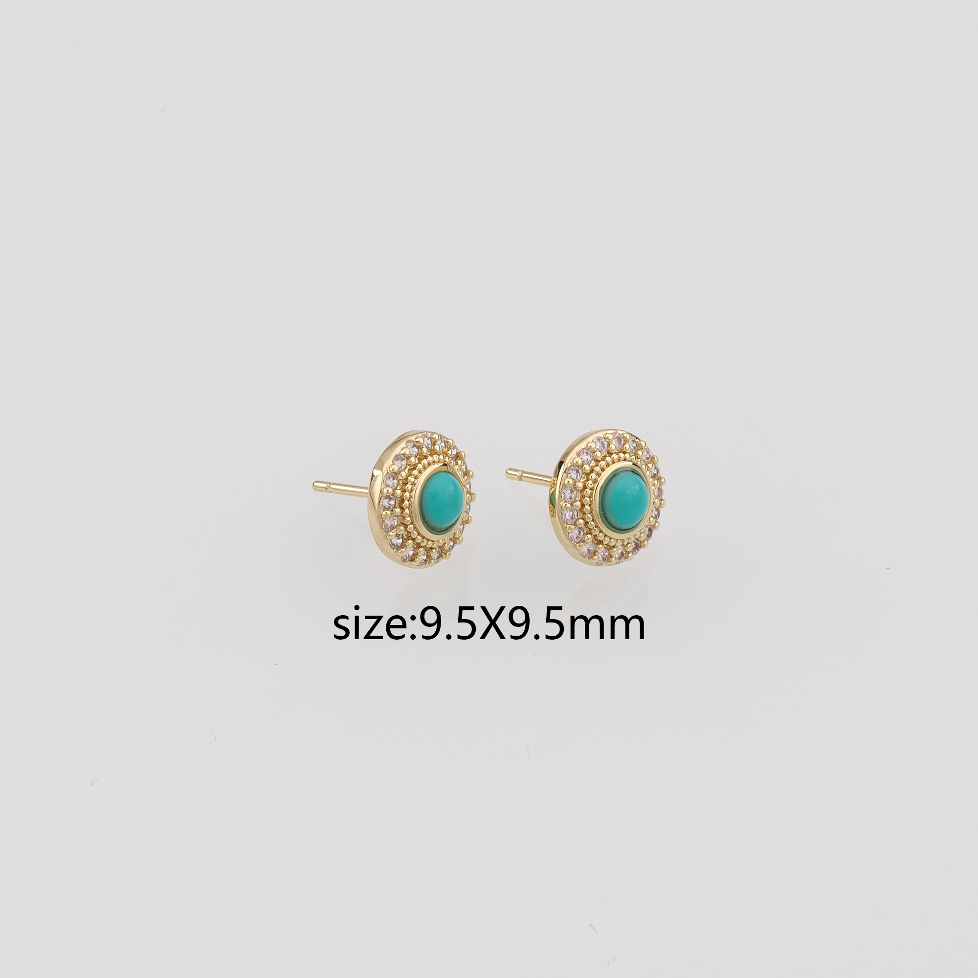 18K Gold Filled Round Stud Earrings,Round Earrings,Dainty Earrings,Minimalist Earring,Gift for Wife
