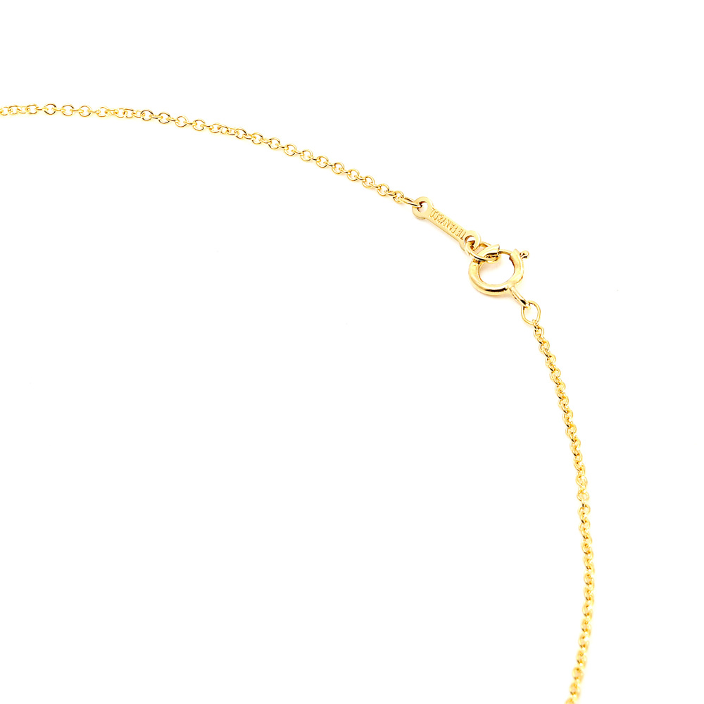 Tiffany & Co. Elsa Peretti Bean 5P Necklace 18K Yellow Gold