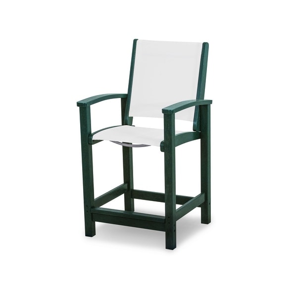POLYWOOD Coastal Counter Chair