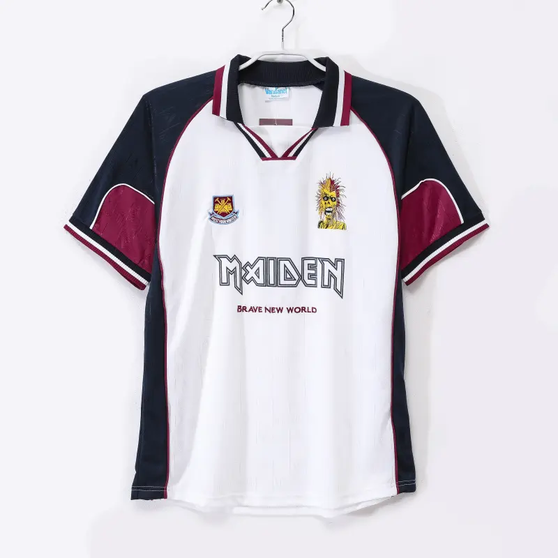 Retro 1999 -2001 West Ham x Iron Maiden Away S-XXL