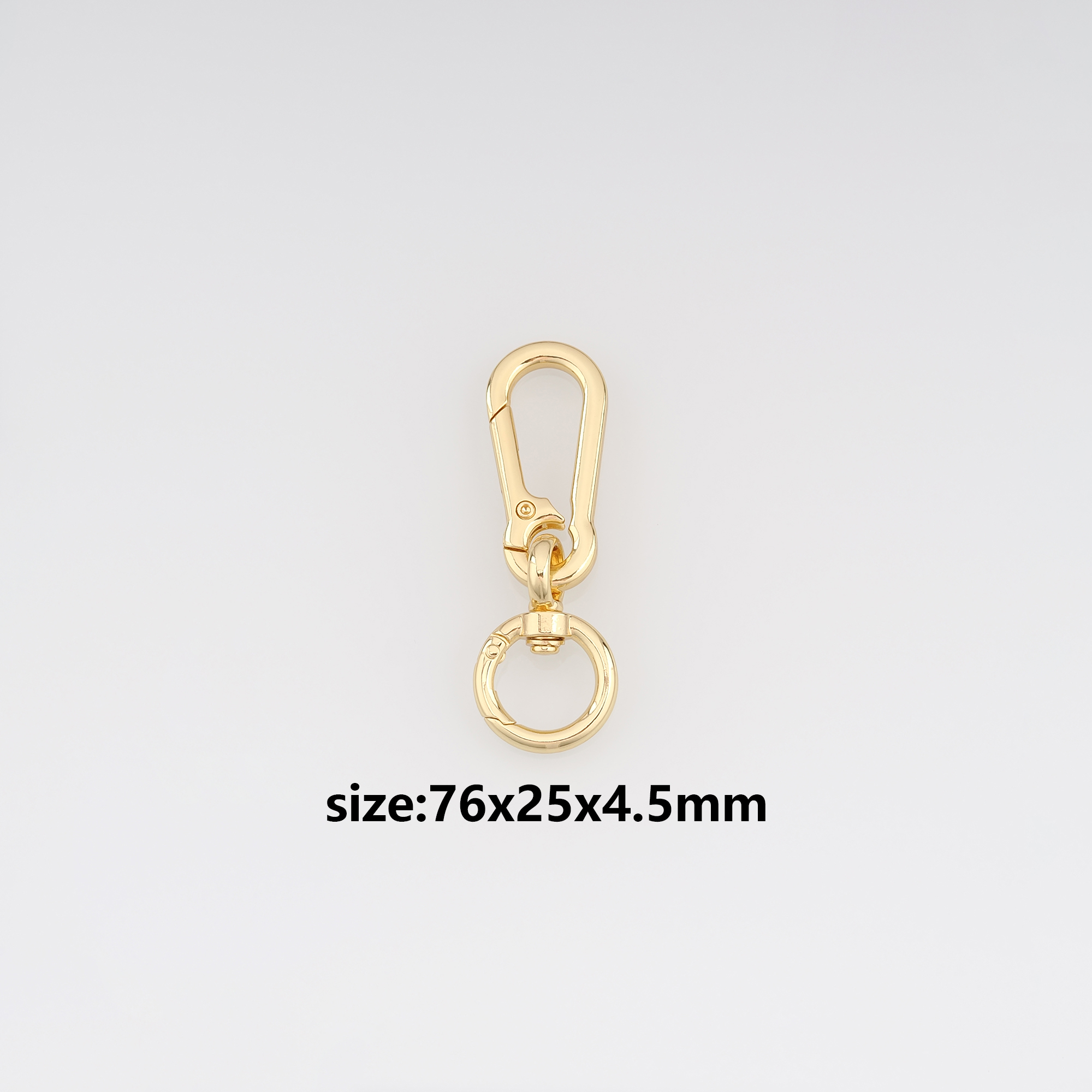 18K Gold Filled Lobster Clasp,Swivel Clasp,Carabiner Clasp Lock for DIY Jewelry Necklace Bracelet