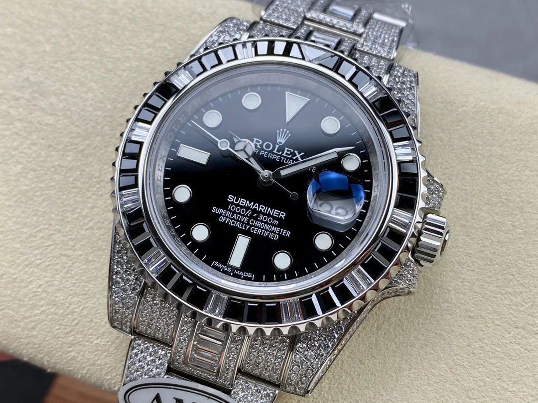 Rolex Submariner Date Black Dial Full Diamond