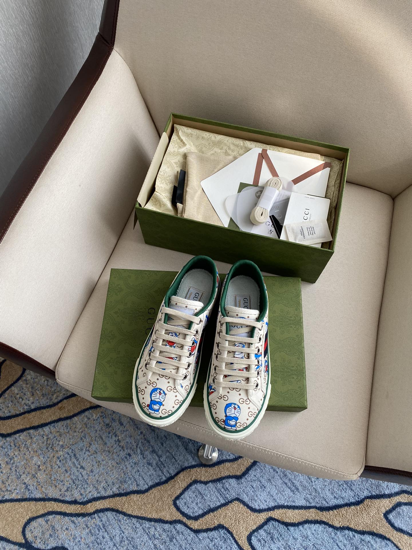 Gucci Tennis 1977 Doraemon Sneaker White
