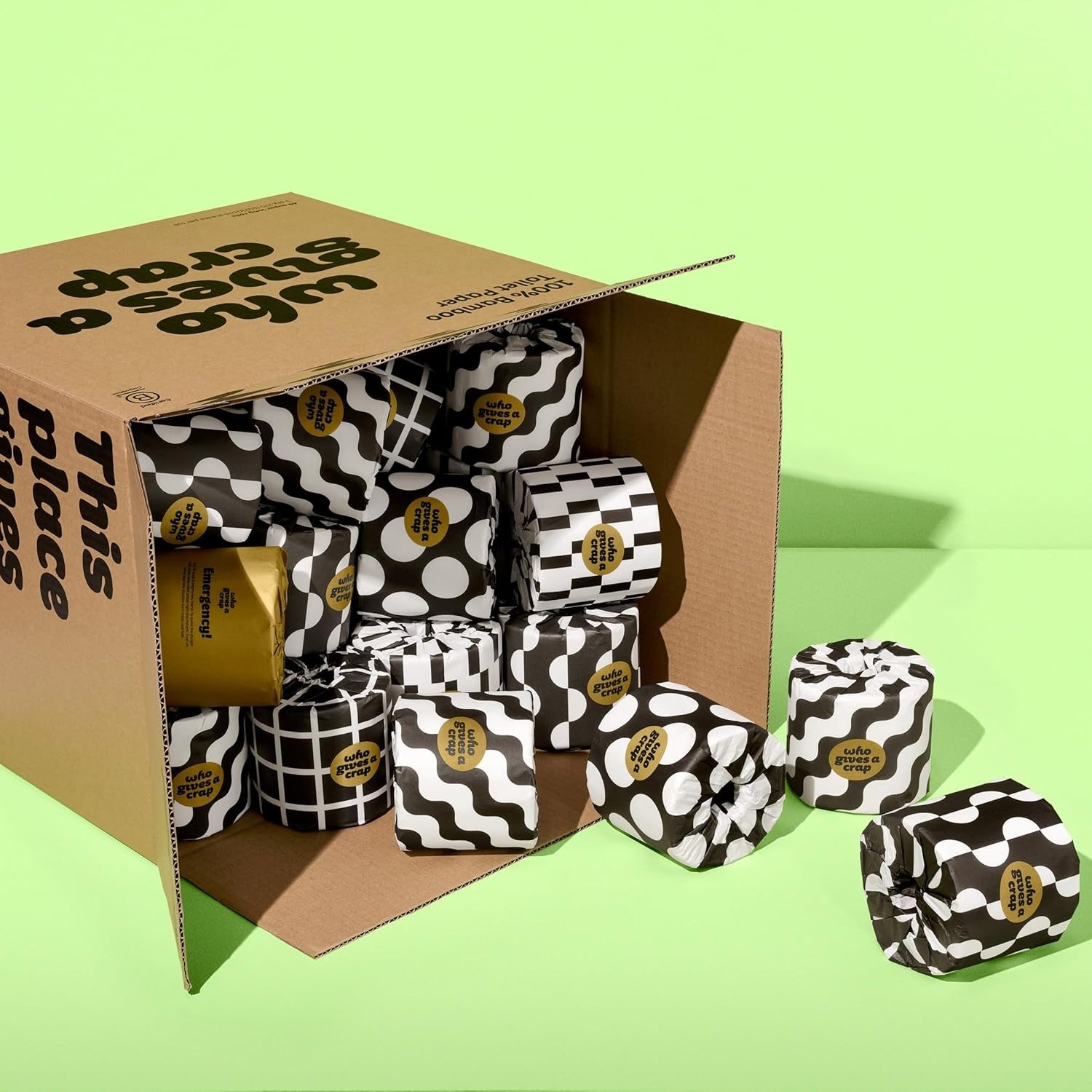 3-Ply Bamboo Toilet Paper, 48 Rolls (370 Sheets Per Roll) Sustainable Bathroom Tissue