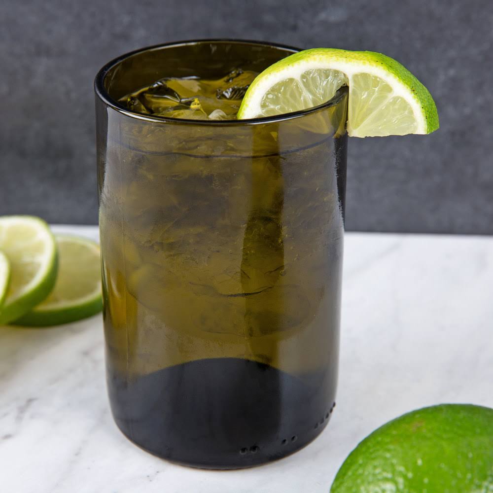 Libbey 97280 12 oz Double Old Fashioned Glass, Dark Olive
