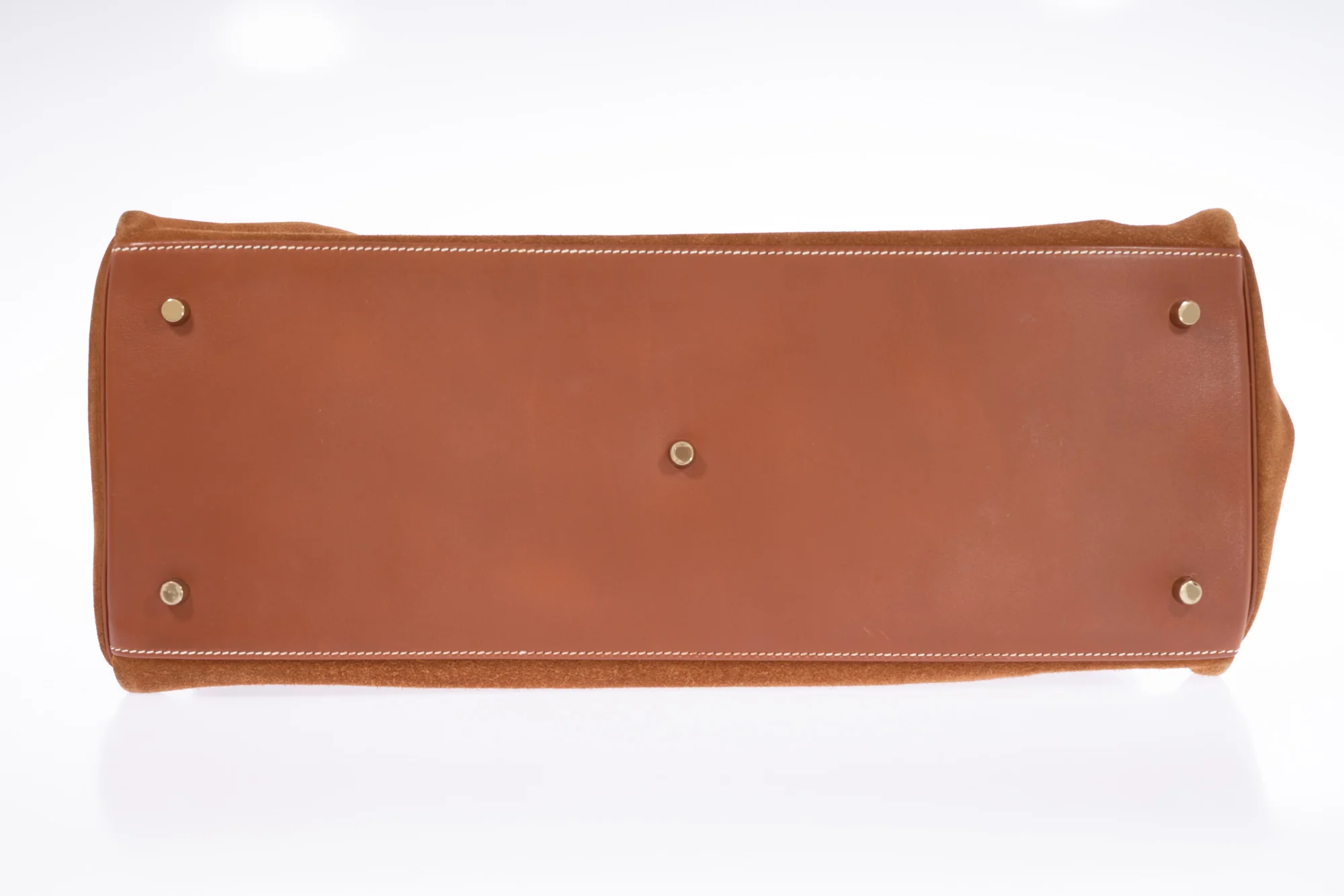 Hermès Kelly Relax 50 Gold Barenia/Grizzly Gold Hardware