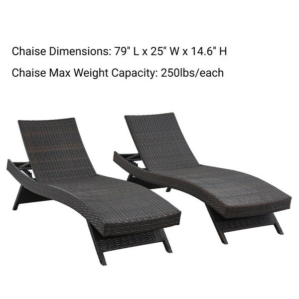 All Weather Wicker Chaise Lounge