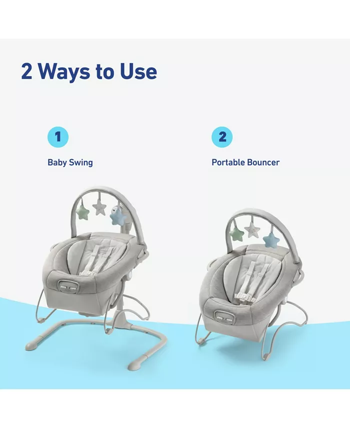 Graco Soothe and Sway LX Swing with Portable Bouncer