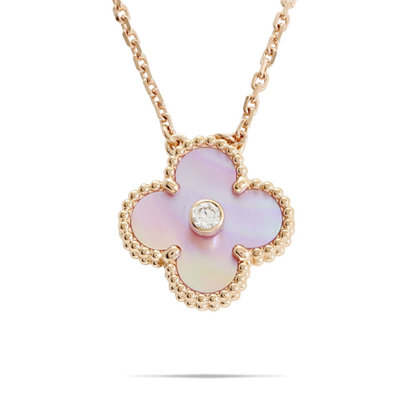 Van Cleef & Arpels Vintage Alhambra 2025 Holiday Limited Edition Necklace 18K Rose Gold VCARPM0P00