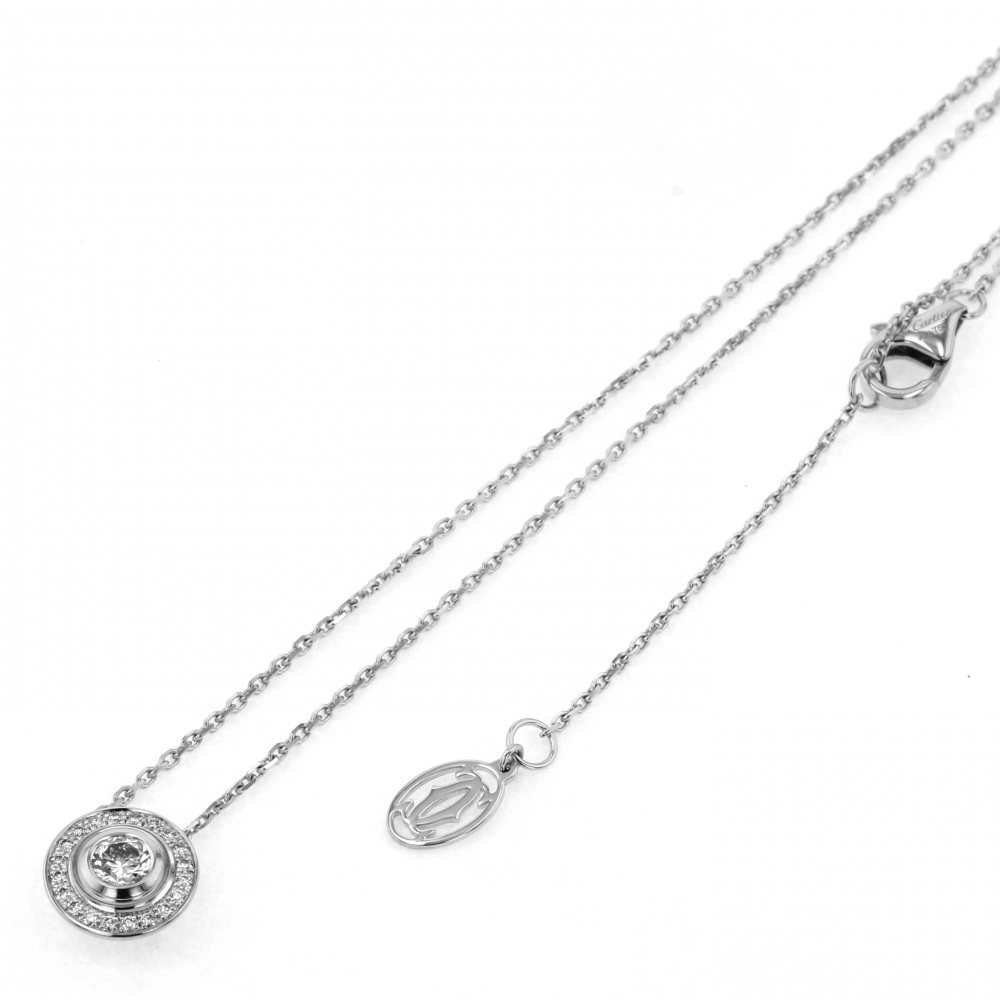 Cartier Damour K18WG White Gold Necklace D Diamond