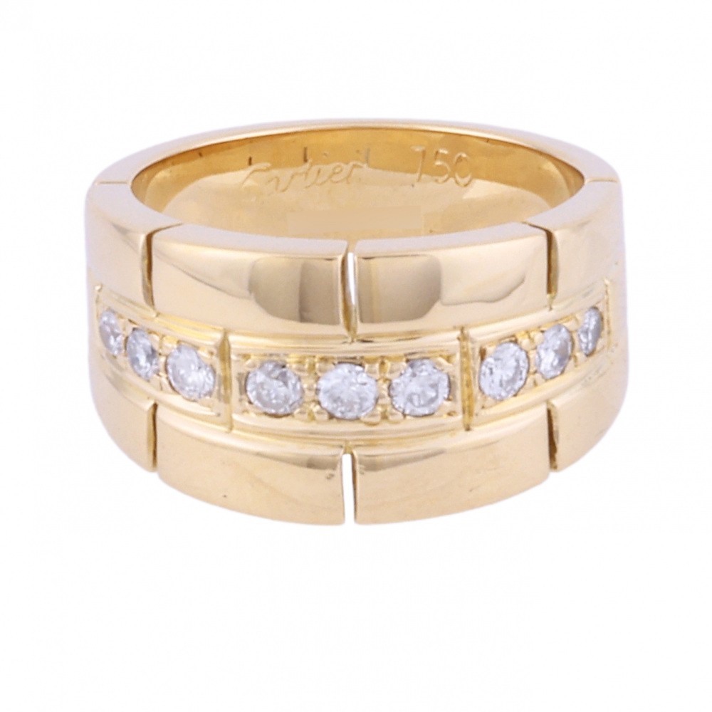 Cartier K18YG Yellow Gold Ring Diamond