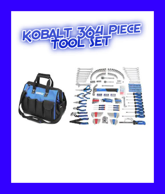 Kobalt 364 PC Heavy-Duty Tool Set 1339544 , Standardu0026 Metric , |New|
