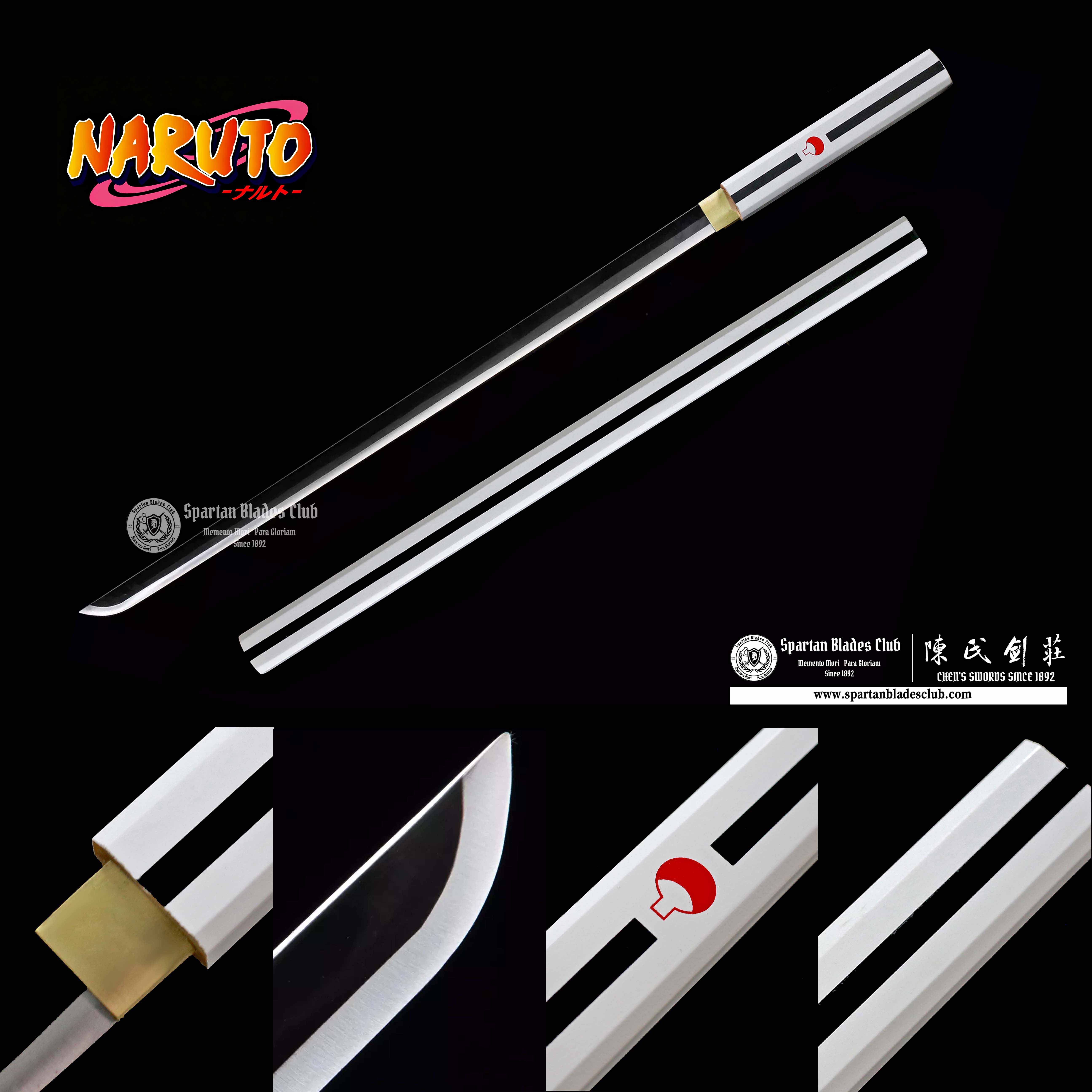 NAROTU: Sasuke - Itachi Uchiha | Kusanagi Sword(草薙剑) | 1045 Carbon Steel | Full Tang | Fully Functional | Full-tang | Spartan Blades Club | CHEN'S SWORDS 1892 - Spartan Blades Club - 陳氏劍莊1892