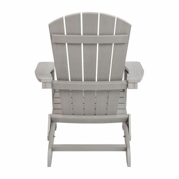 AllWeather Poly Resin Folding Adirondack Chair