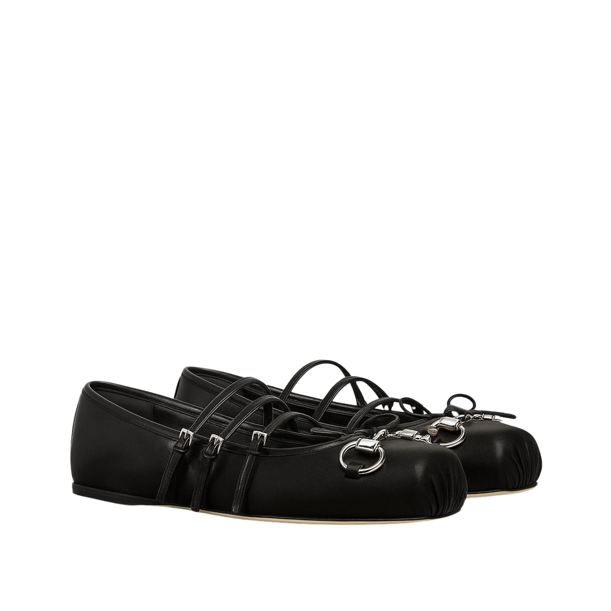 Gucci Women’S Horsebit Ballet Flat Sacchetto Black 814318 Aaea4 1000
