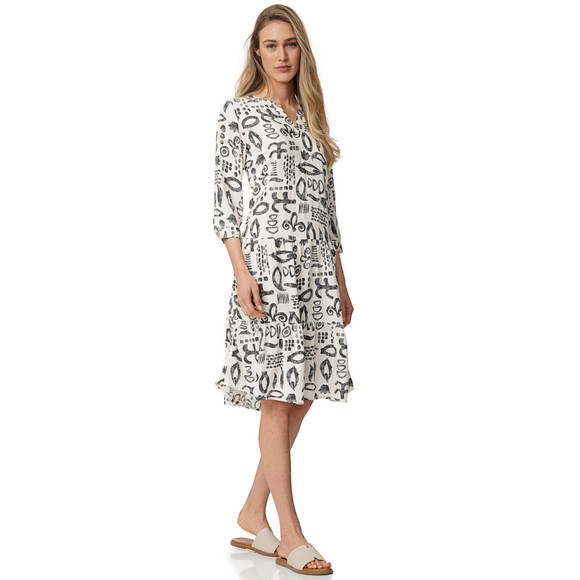 Gina Damen Kleid mit Allover-Muster