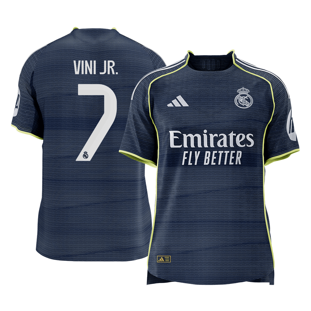 VINI JR. #7 Real Madrid Away Player Version Jersey 2025/26