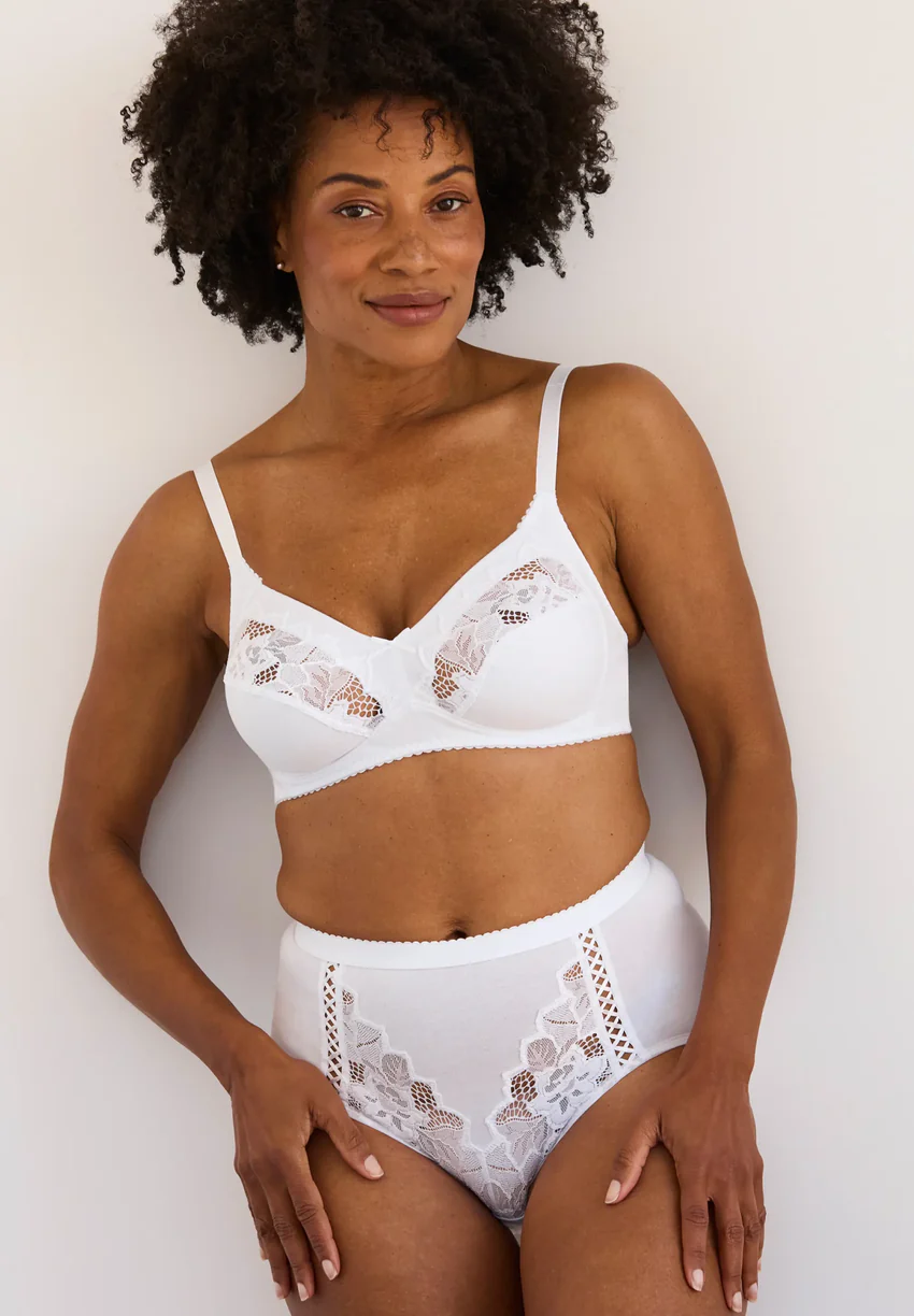 Soutien-gorge emboîtant Coton Plus sans armatures Coton d'Arum Blanc