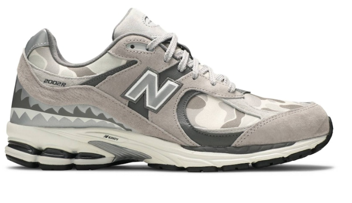 BAPE x New Balance 2002R Apes Together Strong - Grey Camo M2002RBG Casual Running Shoes