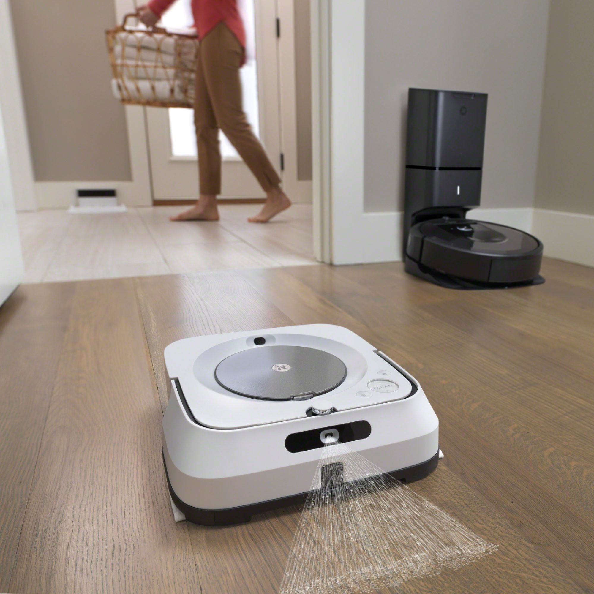 iRobot - Braava jet m6 Wi-Fi Connected Robot Mop - White