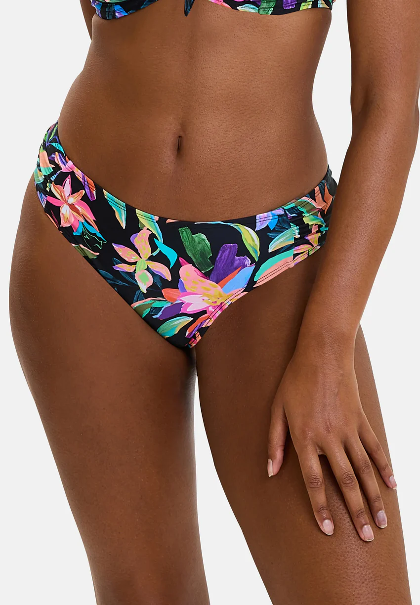 Slip de bain Barbade Paradis Tropical Noir
