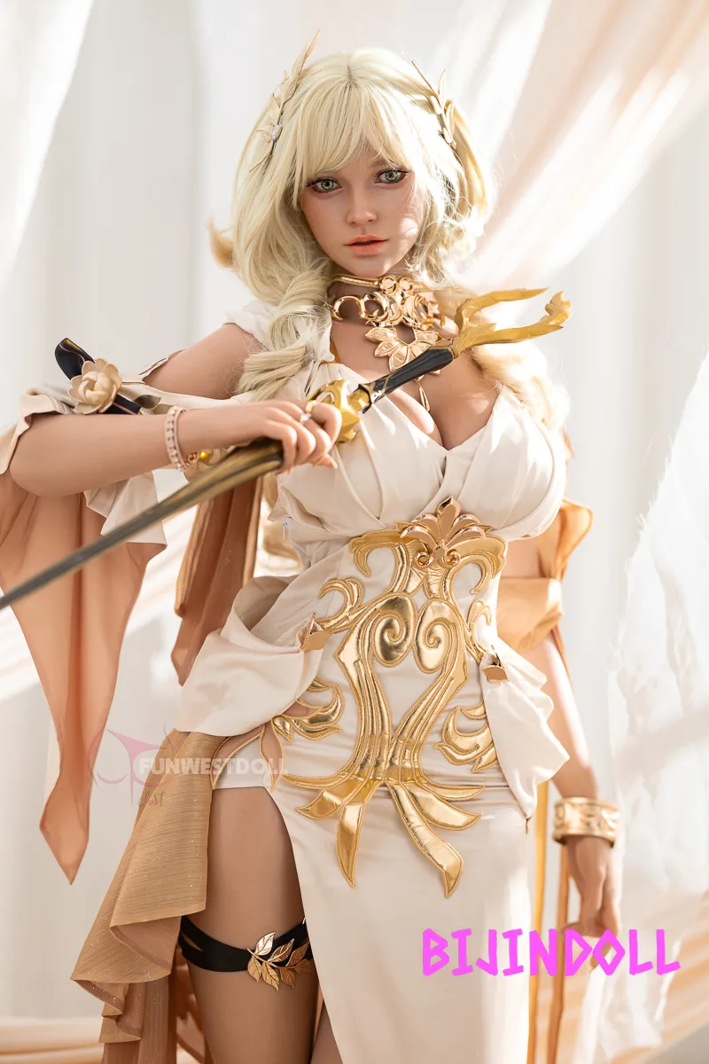 Funwest 157cm G-cup Silicone Sex Doll Bella Head #037SJ Real Skin Texture