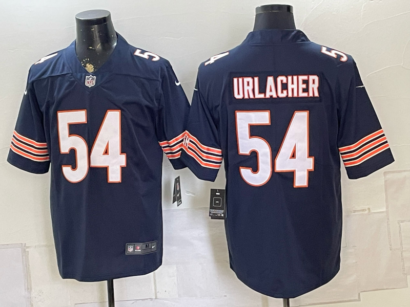 Men's Chicago Bears Brian Urlacher #54 Navy Game Jersey