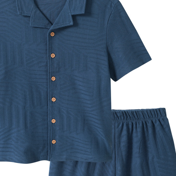 Yigga Jungen Shorty mit Strukturmuster