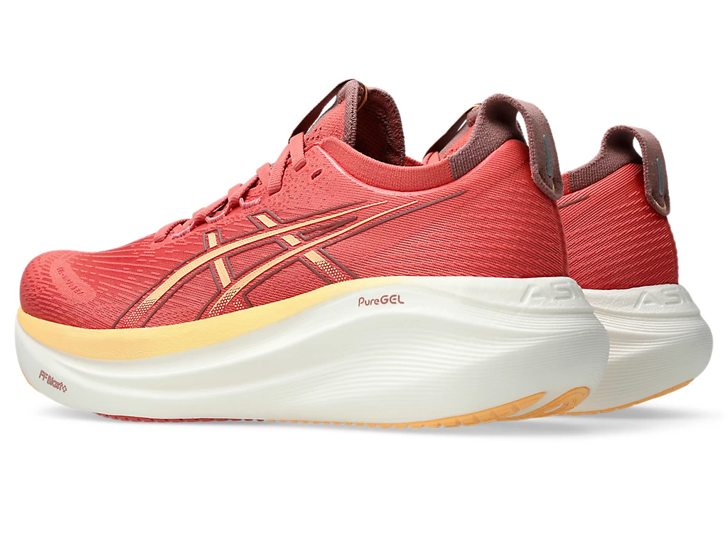 ASICS GEL-NIMBUS 27 Running Shoes DARK PINK CLAY/ORANGE GLOW 1012B753-701