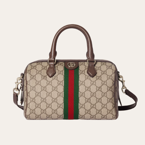 Gucci Ophidia Gg Large Boston Bag Beige 12.2 Inches 836825 FAE0J 9867
