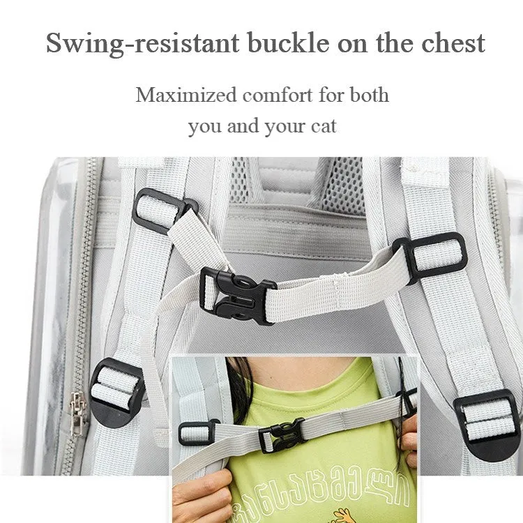 Large Pet Backpack Portable Space Capsule Breathable Window Cat Carrier