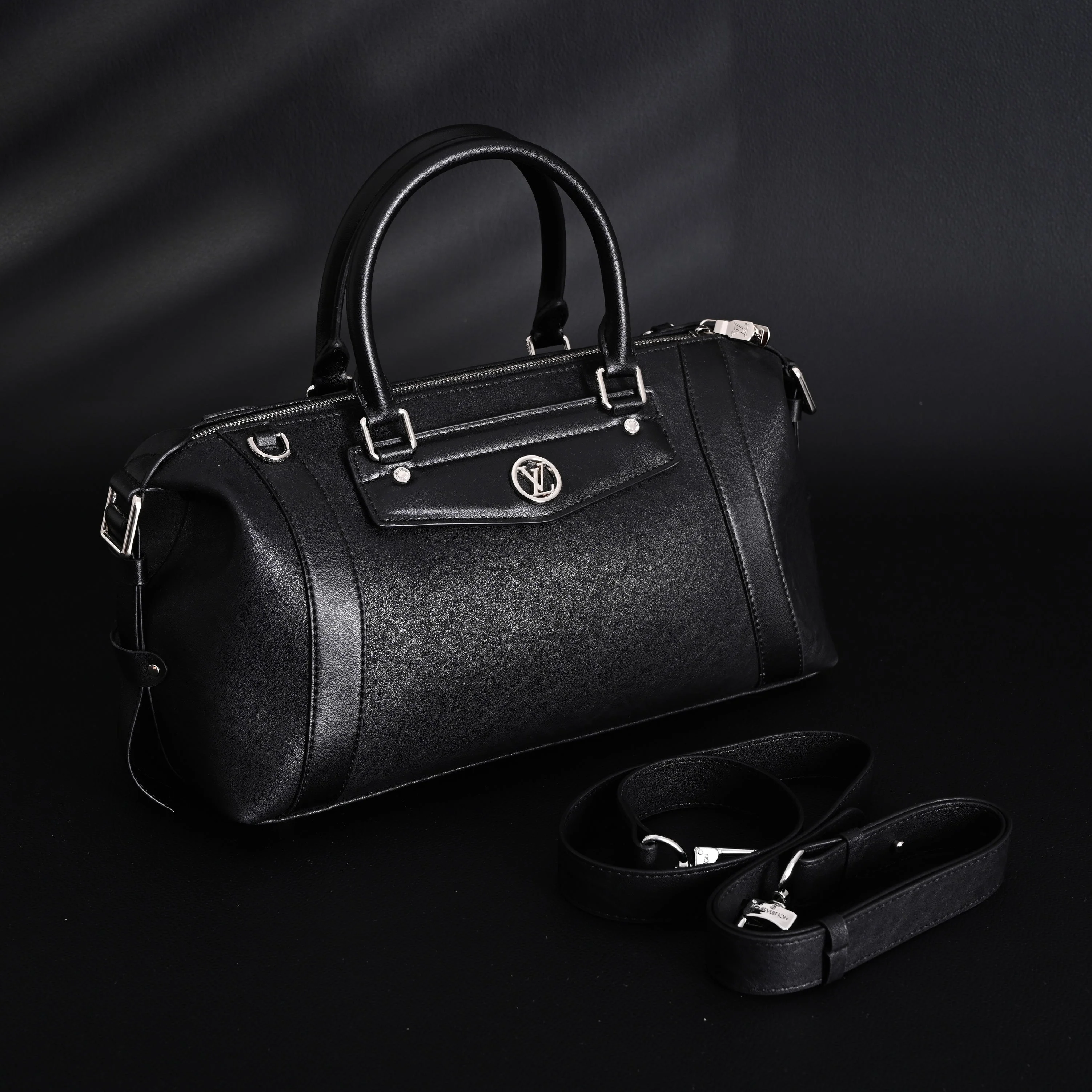 Louis Vuitton Nano Biker Bag in Black Lambskin Leather – Top Handle & Shoulder Carry (M14623)