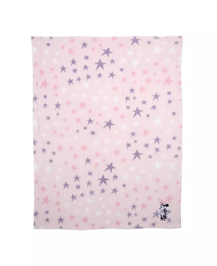 Lambs and Ivy Disney Baby Minnie Mouse Blanket and Plush Baby Gift Set - Pink