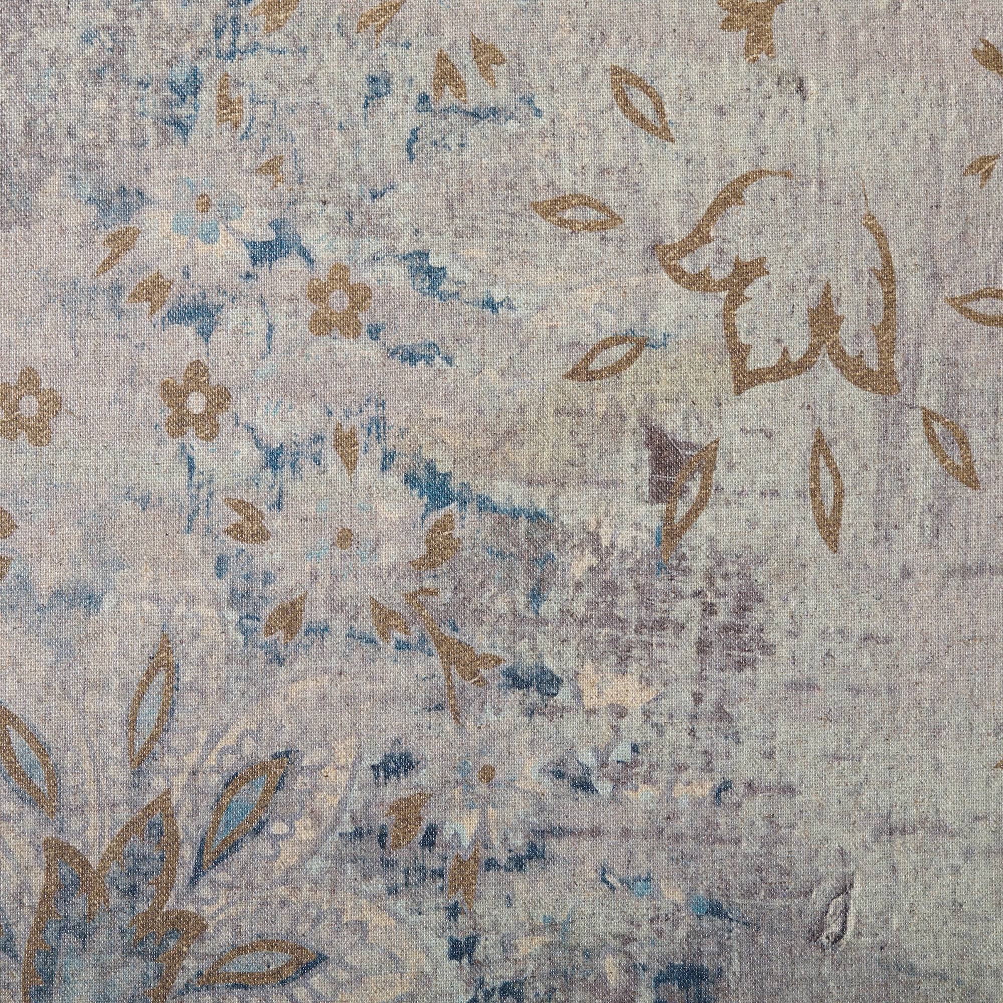 Madison Park Weathered Damask Blue Walls Printed Linen 3 Piece Set