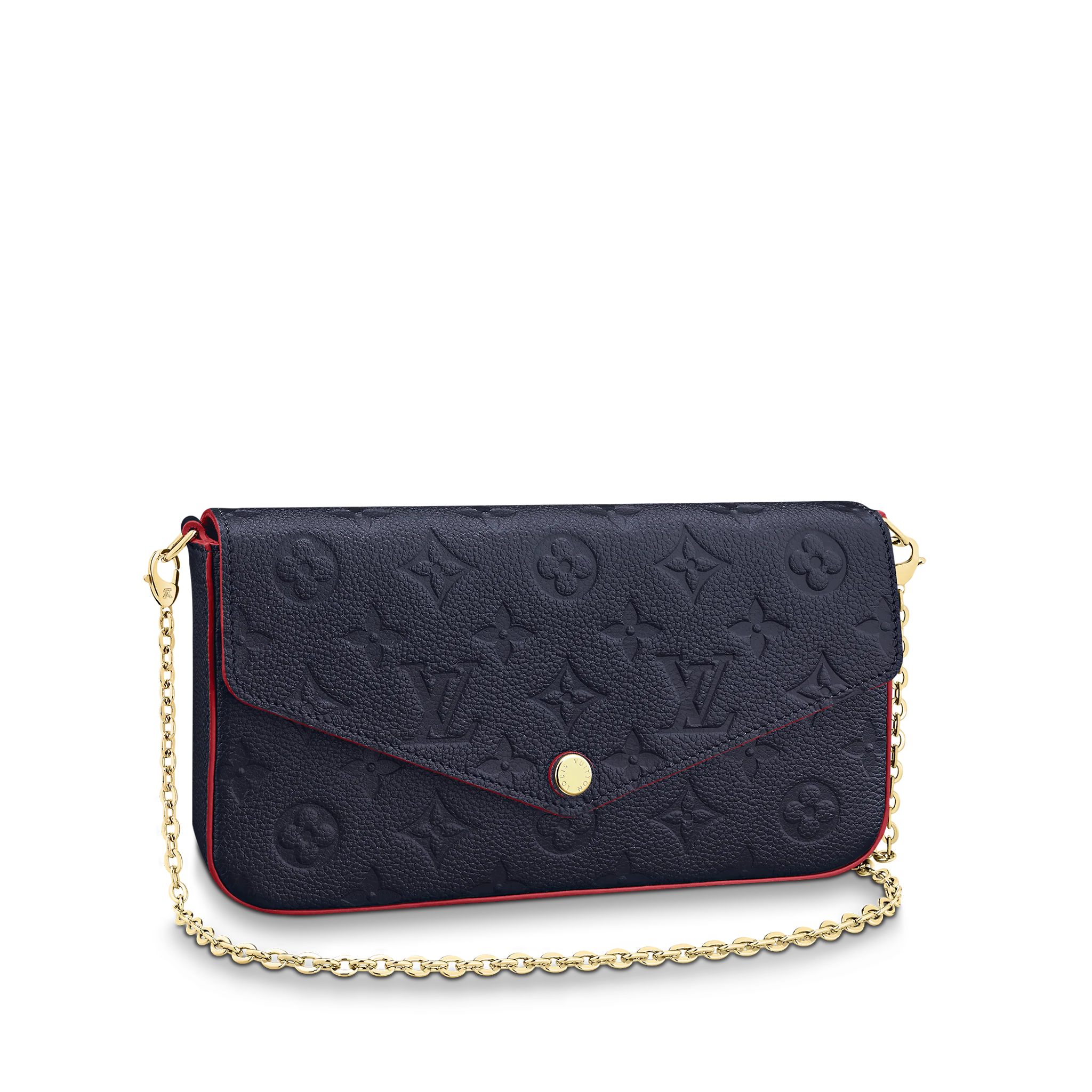 Louis Vuitton F Licie Pochette Navy Blue 21cm/8.3in