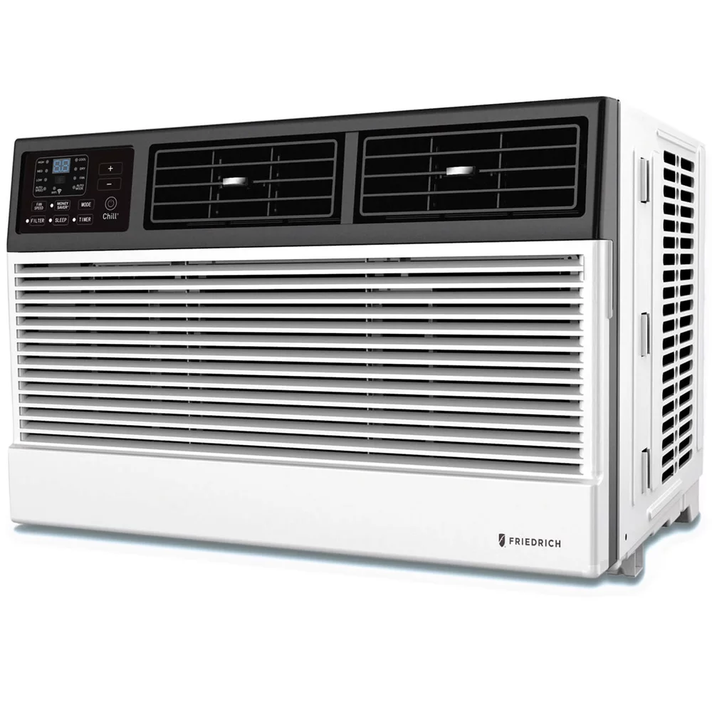 Friedrich CCW08B10B Chill Premier 8,000 BTU 115V Smart Wi-Fi Room Air Conditioner Bundle with 1 Year Extended Protection Plan