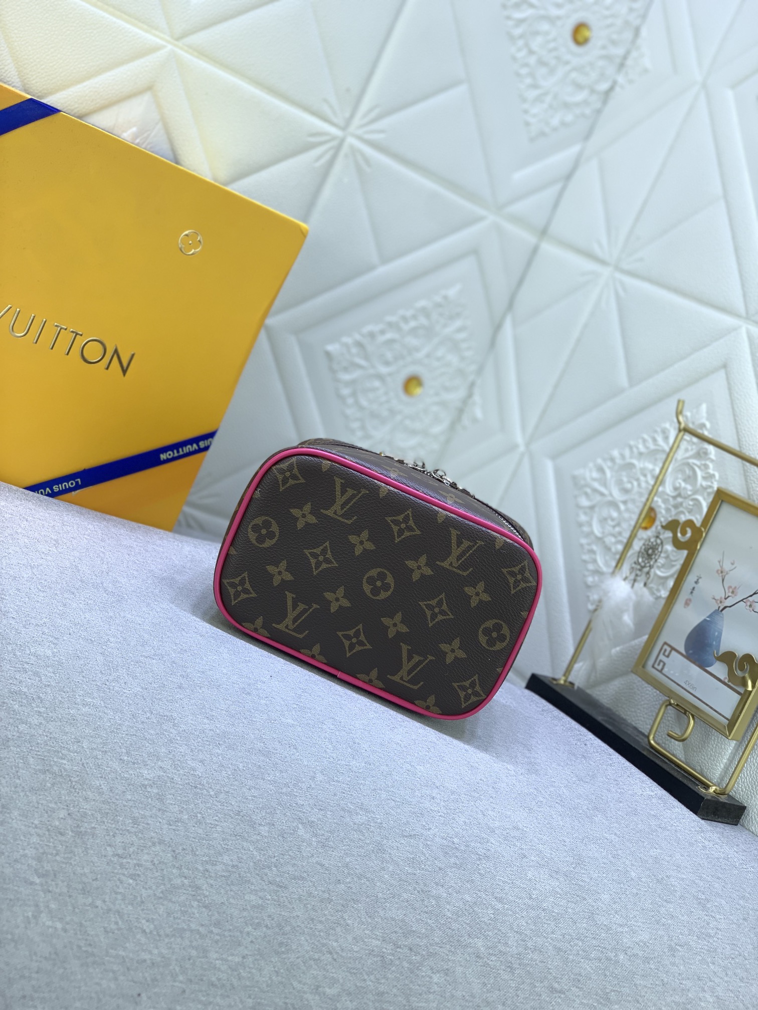 Louis Vuitton Nice Mini Monogram Canvas Pink 20Cm M46767