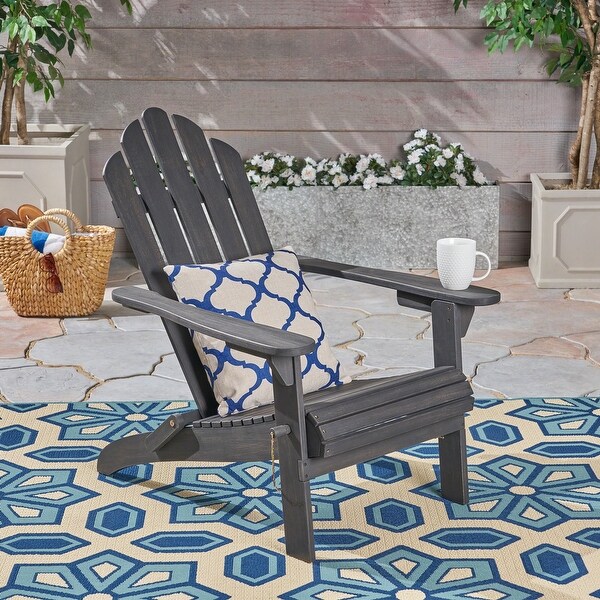 Hollywood Foldable Acacia Adirondack Chair by Christopher Knight Home
