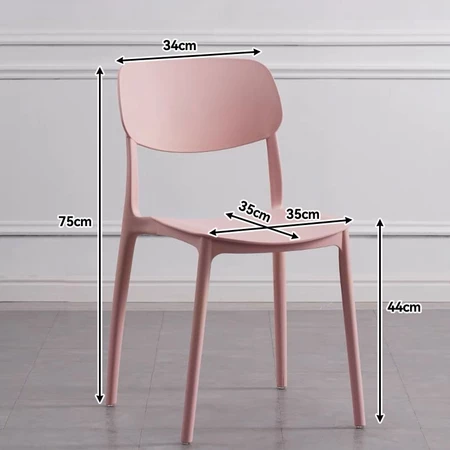 Dining chair Plastic Chair Cafe Chair Nordic Candy Chair Plastic Chair Cafe Chair
