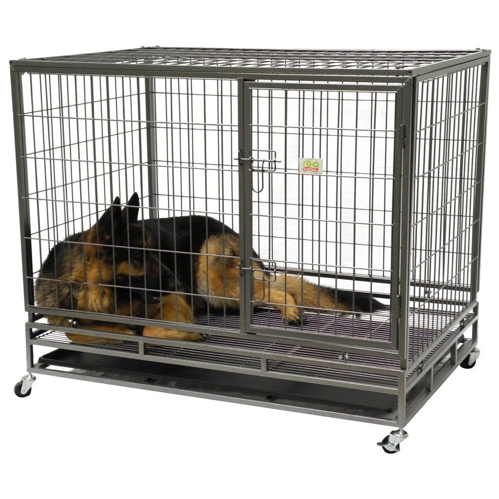 Go Pet Club 44x22 Heavy Duty Steel Crate