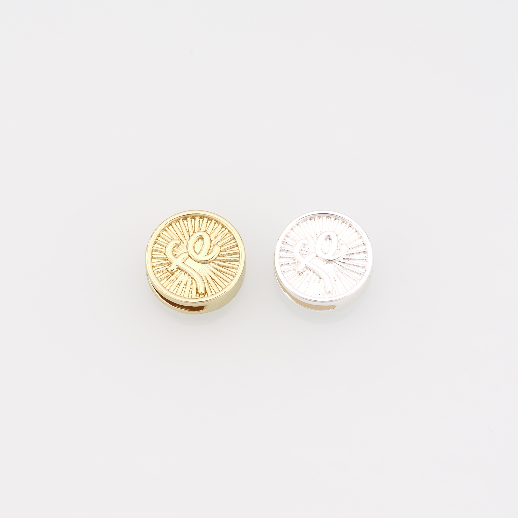 18K Gold Filled Round Flat Spacer Beads,Fe Spacer Beads,DIY Jewelry Making Supply