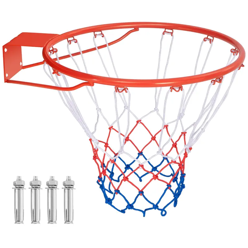 Universal Replacement Basketball Rim – 15″/18″ All-Weather Hoop with Durable Net