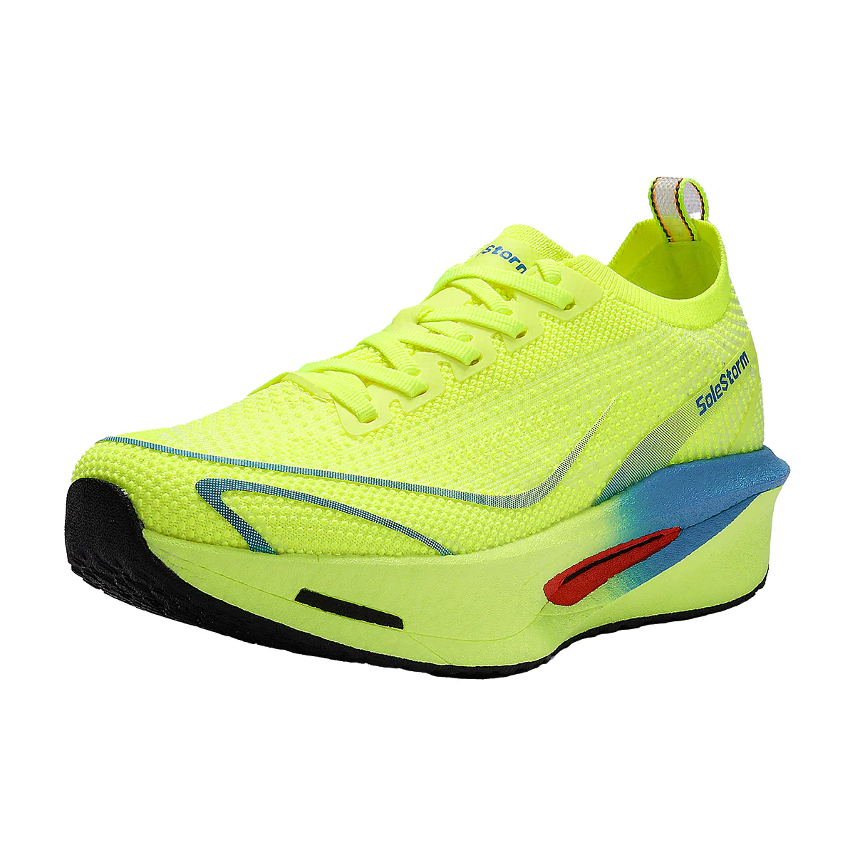 Men's Running Walking Tennis Shoes , Breathable Flyknit Upper & Easy-On Heel Design-SSOO3M